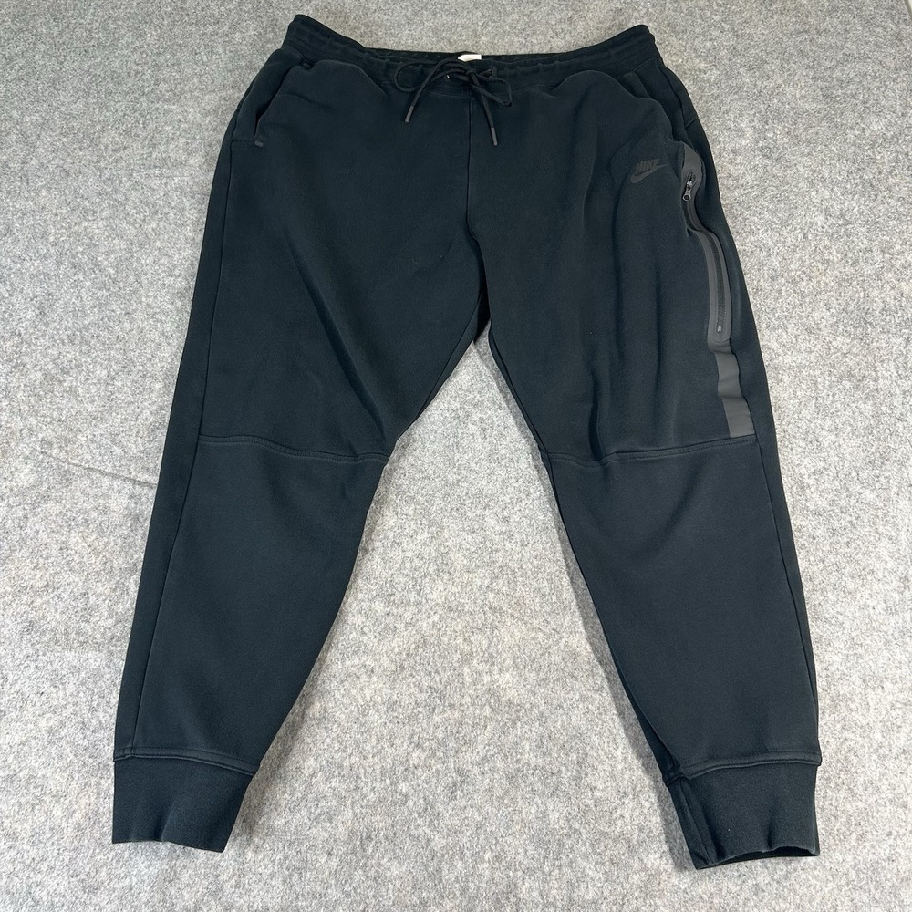 Nike Pants Womens Plus Size 1X Black Sportswear Tech Fleece Black Joggers
